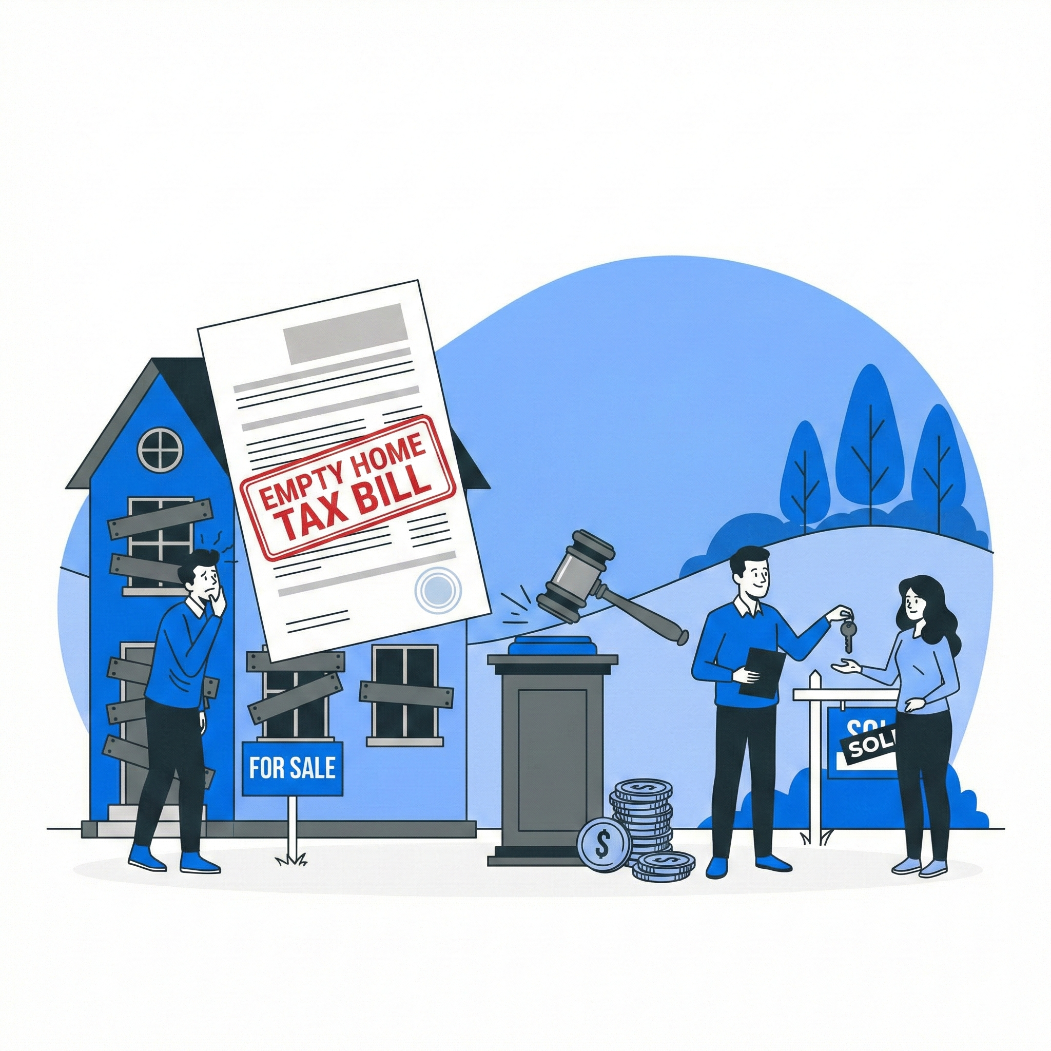 Empty home tax bill wales